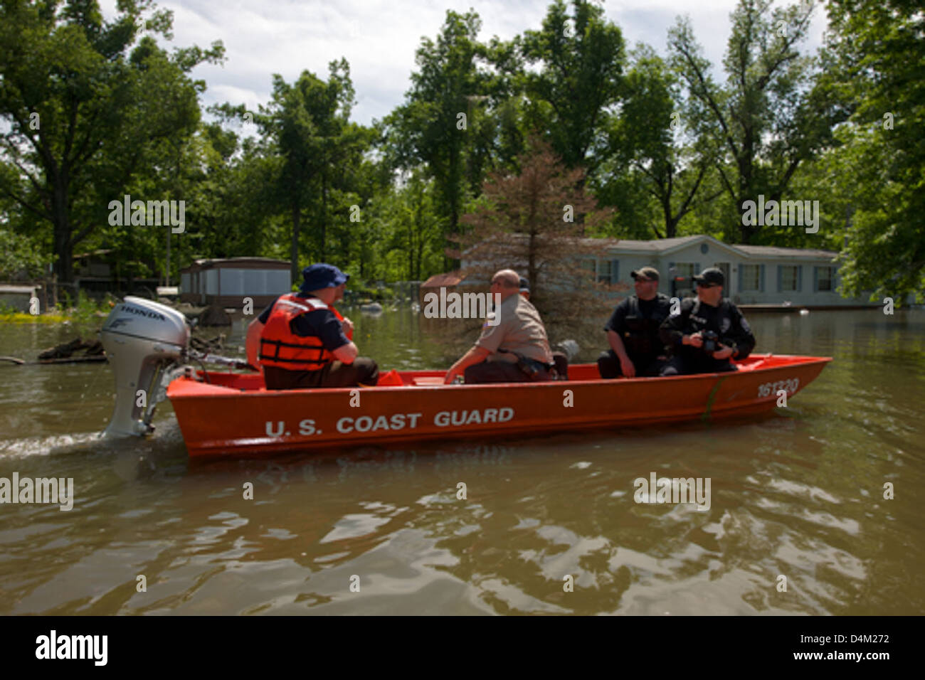 The U.S. Coast Guard responded to flooding in the Midwest, providing ...