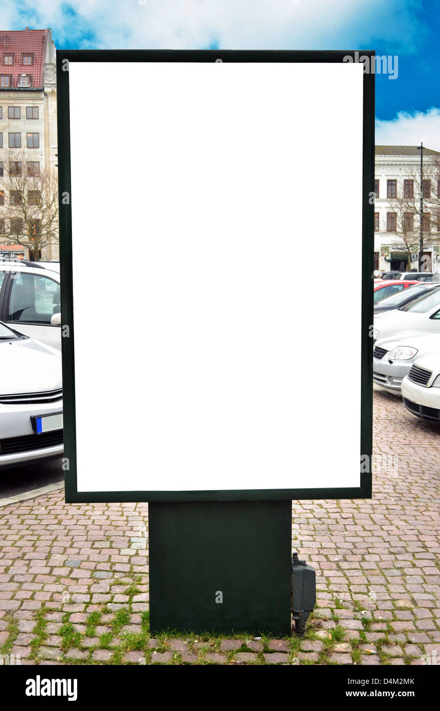 Empty billboard with blank space for your commercial Stock Photo