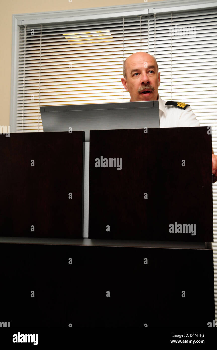 Coast Guard Sector New Orleans hosts Polish Border Guard commandant Stock Photo