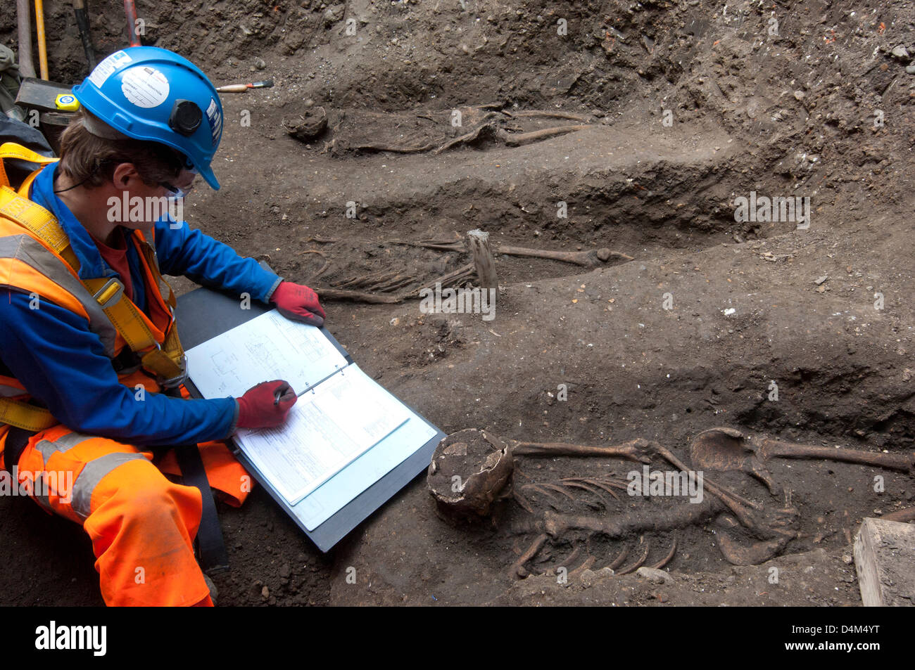 Black death london crossrail hi-res stock photography and images - Alamy