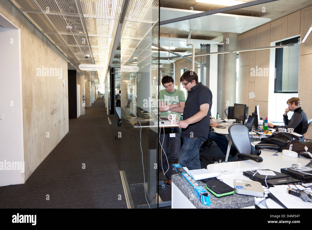 Tallinn, Estonia, in the office of the employees of Skype Skype Worldwide Headquarters Stock Photo