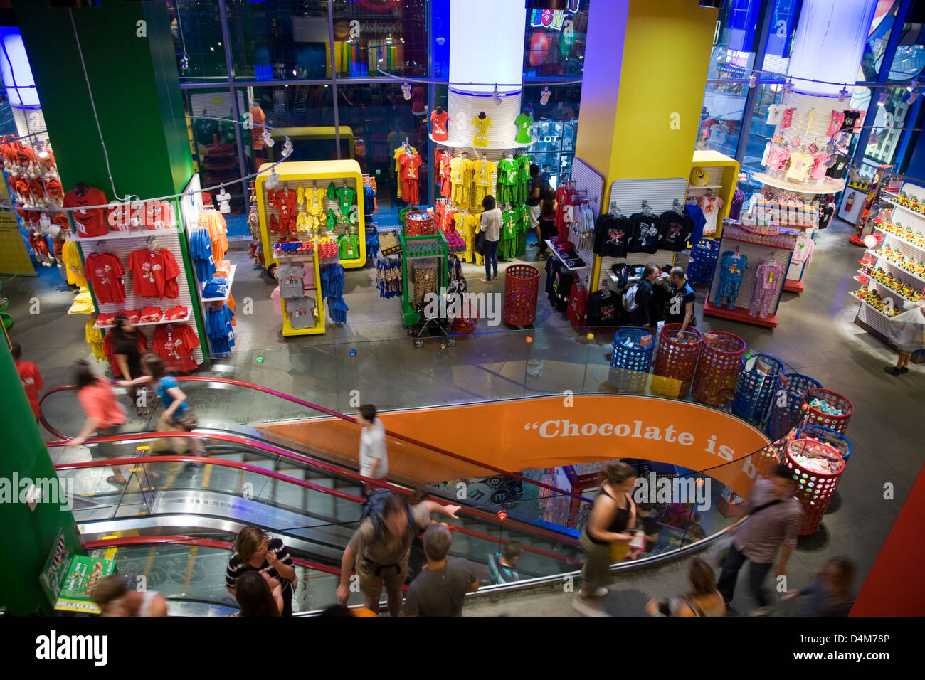 Inside the M&Ms store in New York Stock Photo Alamy