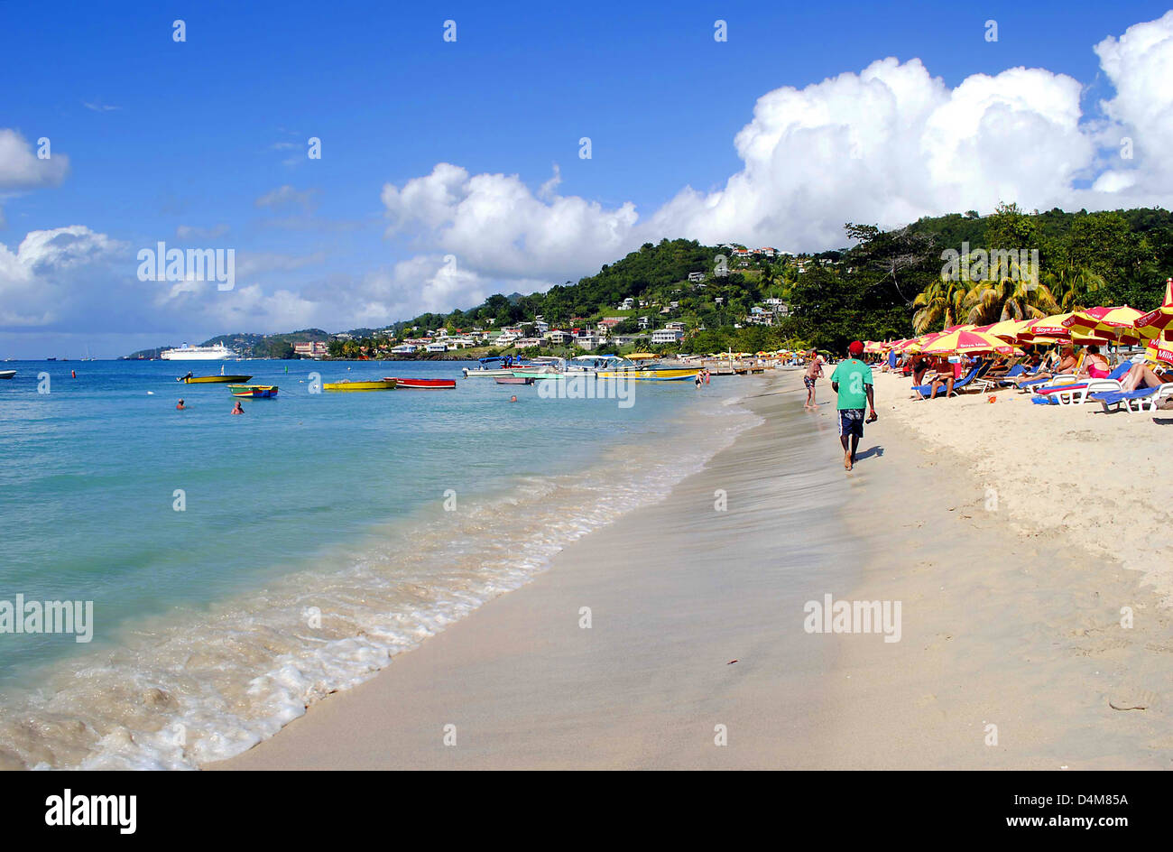 Grand Anse beach in Grenada Stock Photo Alamy