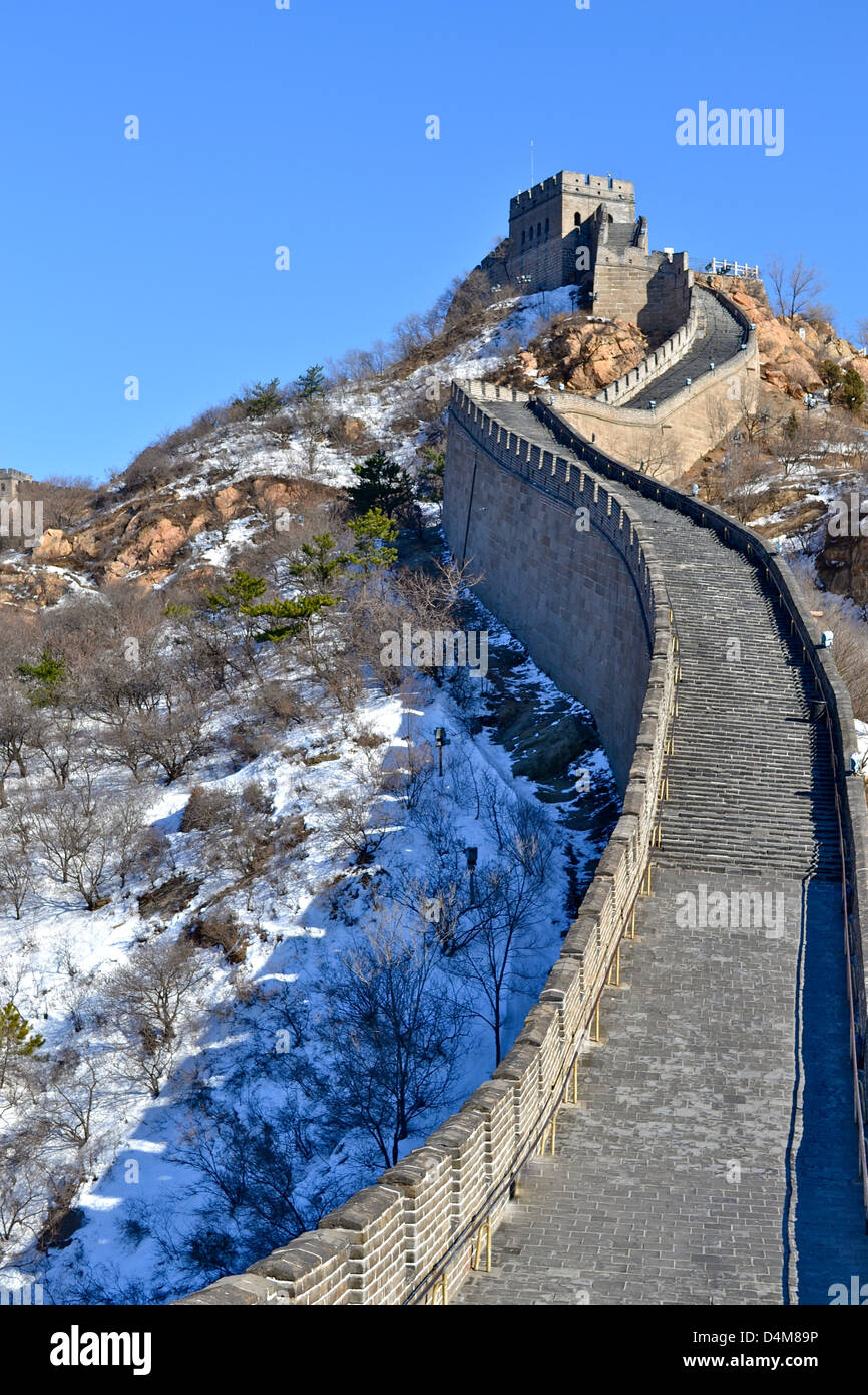 Great Wall of China (Badaling section), Beijing Stock Photo