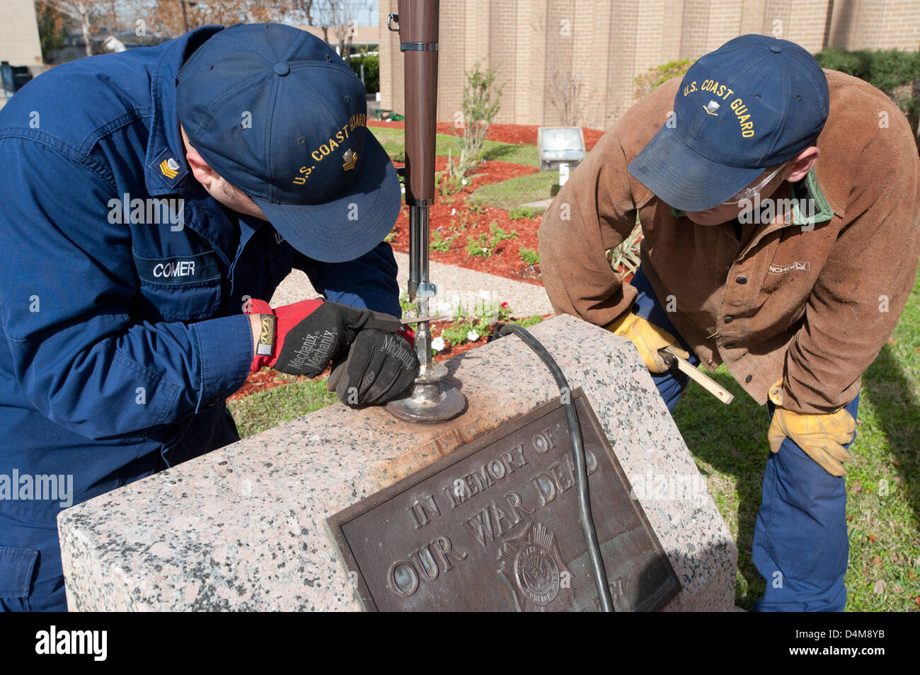 The Veterans Memorial in Alvin, Texas, is undergoing restoration by the