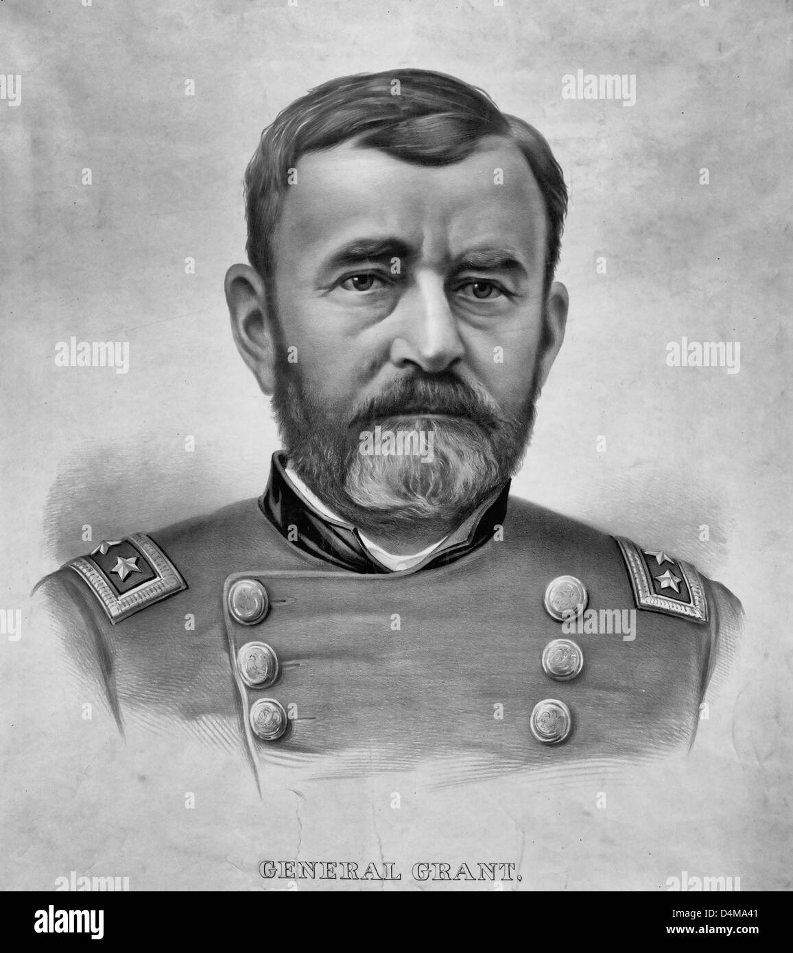 General Ulysses S Grant, USA Civil War General Stock Photo