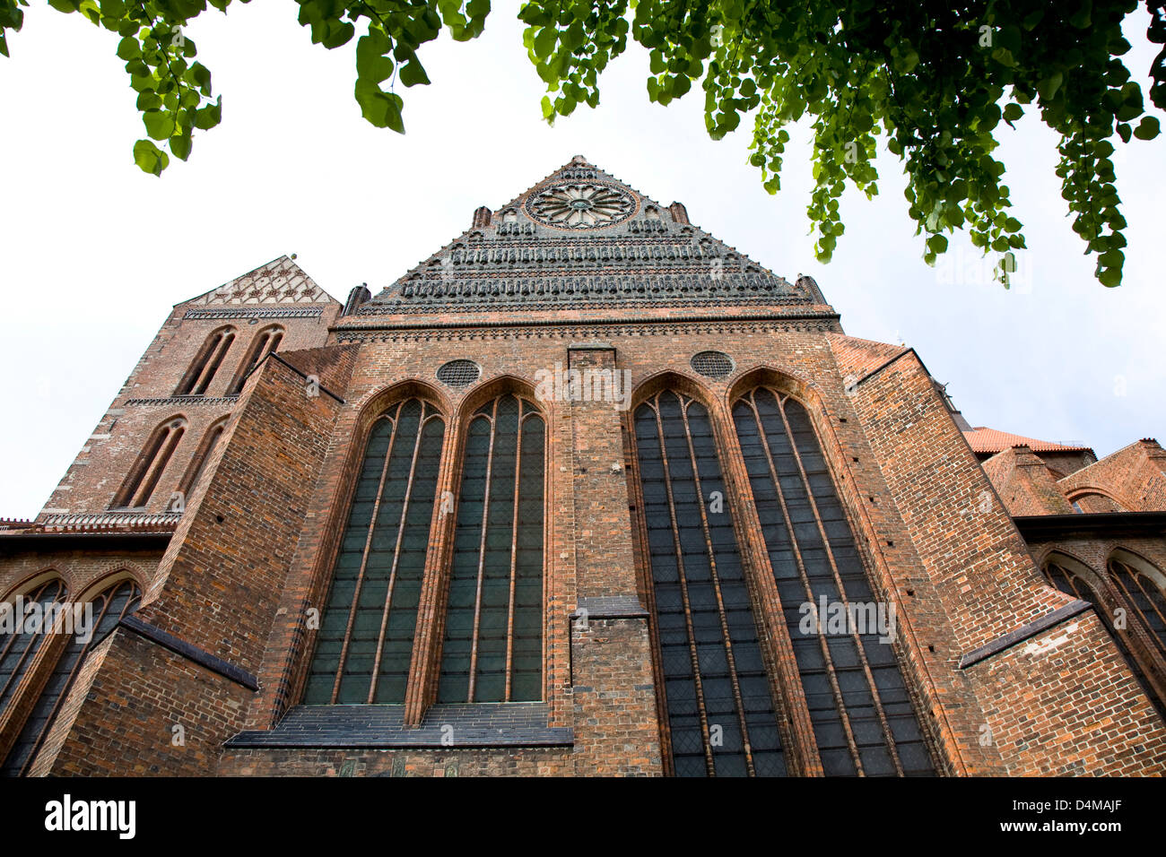 Wismar, Germany facade of St. Nicholas Church Stock Photo - Alamy