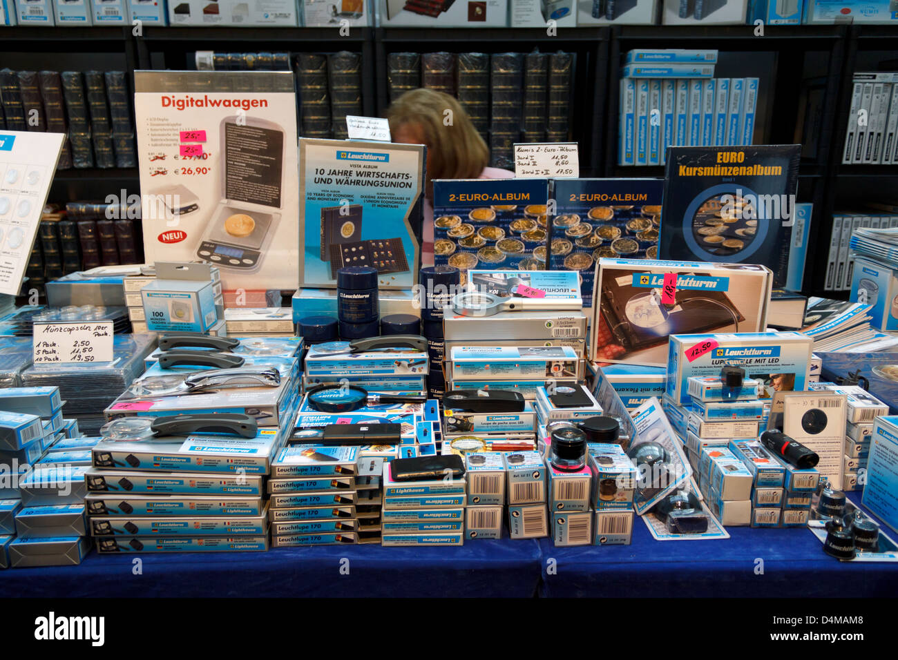 Berlin, Germany, as for numismatists at the World Money Fair Stock