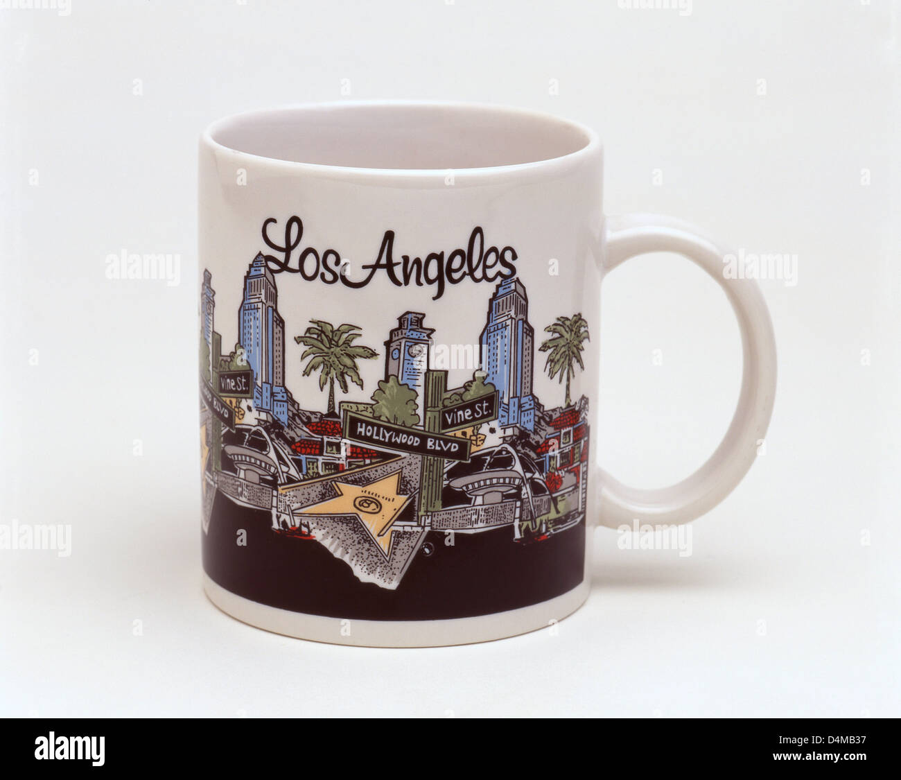 Souvenir Los Angeles mug, Hollywood, Los Angeles, California, United States of America Stock Photo
