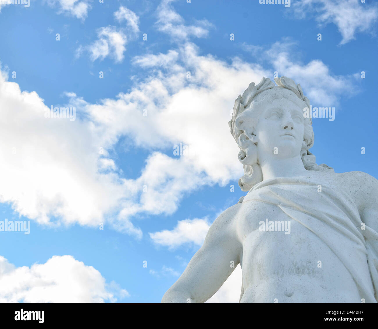 Statue at Drottningholms garden in Stockholm - Sweden Stock Photo