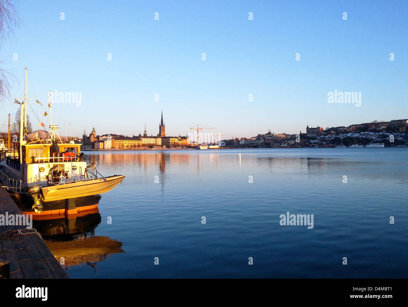 Stockholm sunset Stock Photo