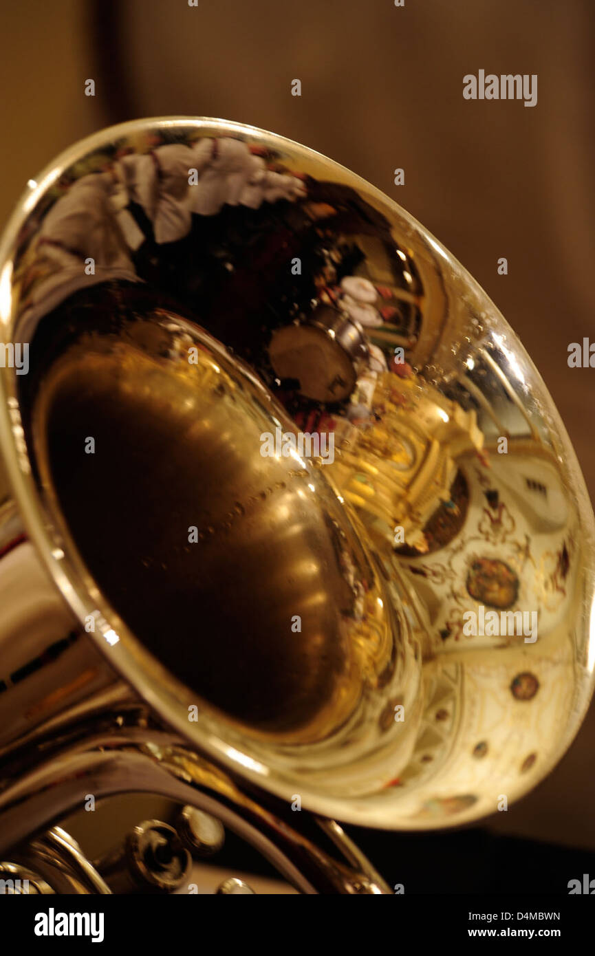 USCG Band performs at the Saint Louis Cathedral New Orleans Stock Photo