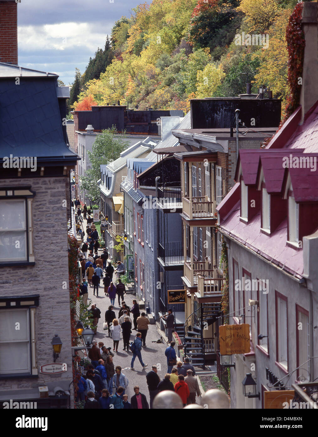Rue du PetitChamplain in autumn (fall), Quartier Petit Champlain