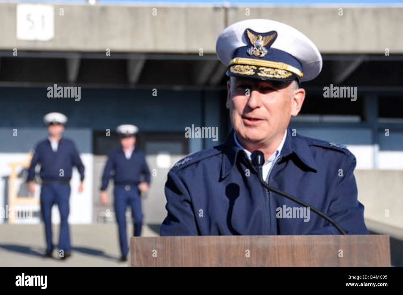 Rear Admiral Christopher Colvin and senior officers participated in ...