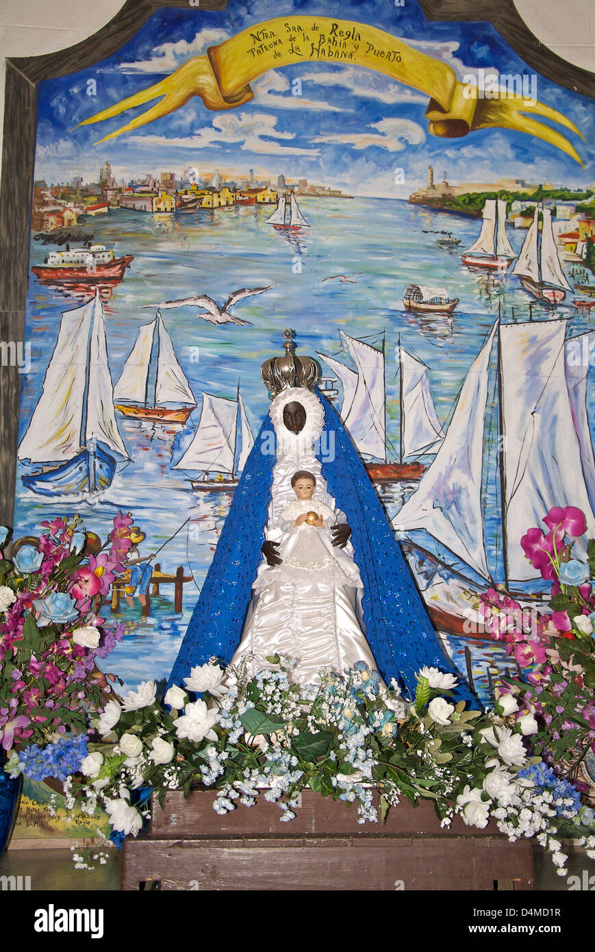 havana cuba the virgin of regla stock photo alamy