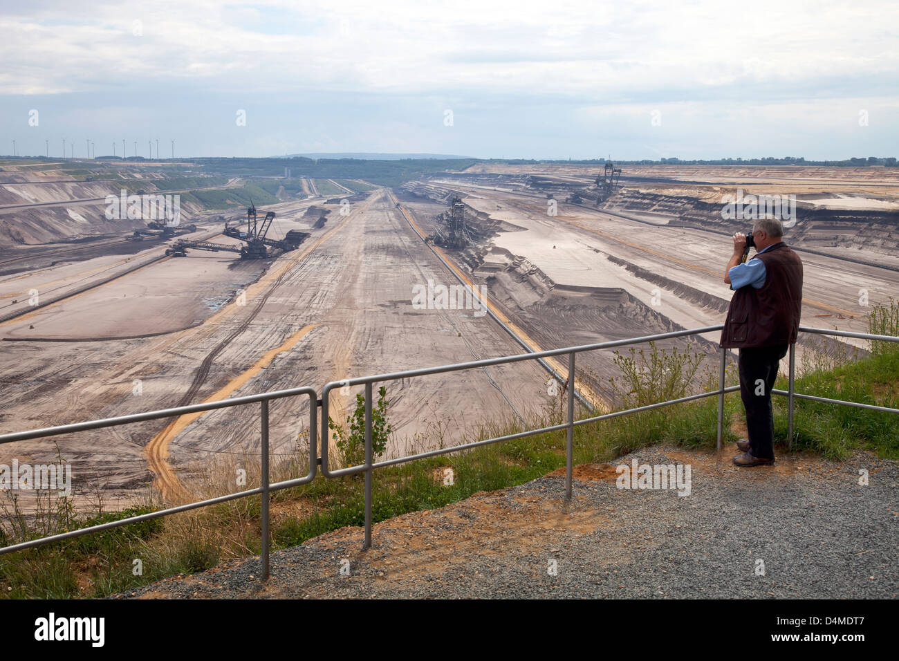 Grevenbroich, Germany, RWE lignite mining Garzweiler Stock Photo