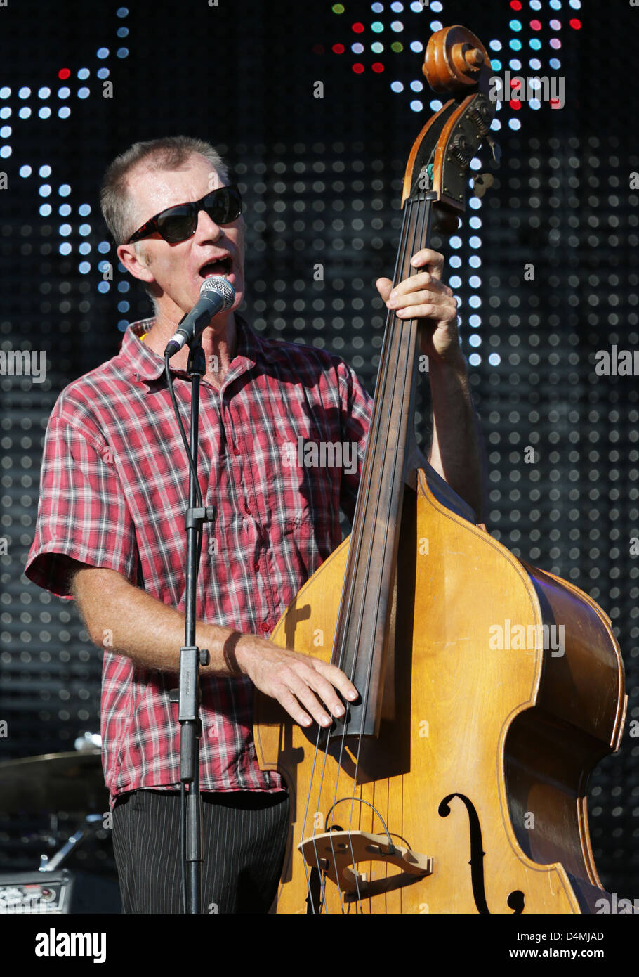 Elmo Reed of the independent Australian band The Gadflys Stock Photo