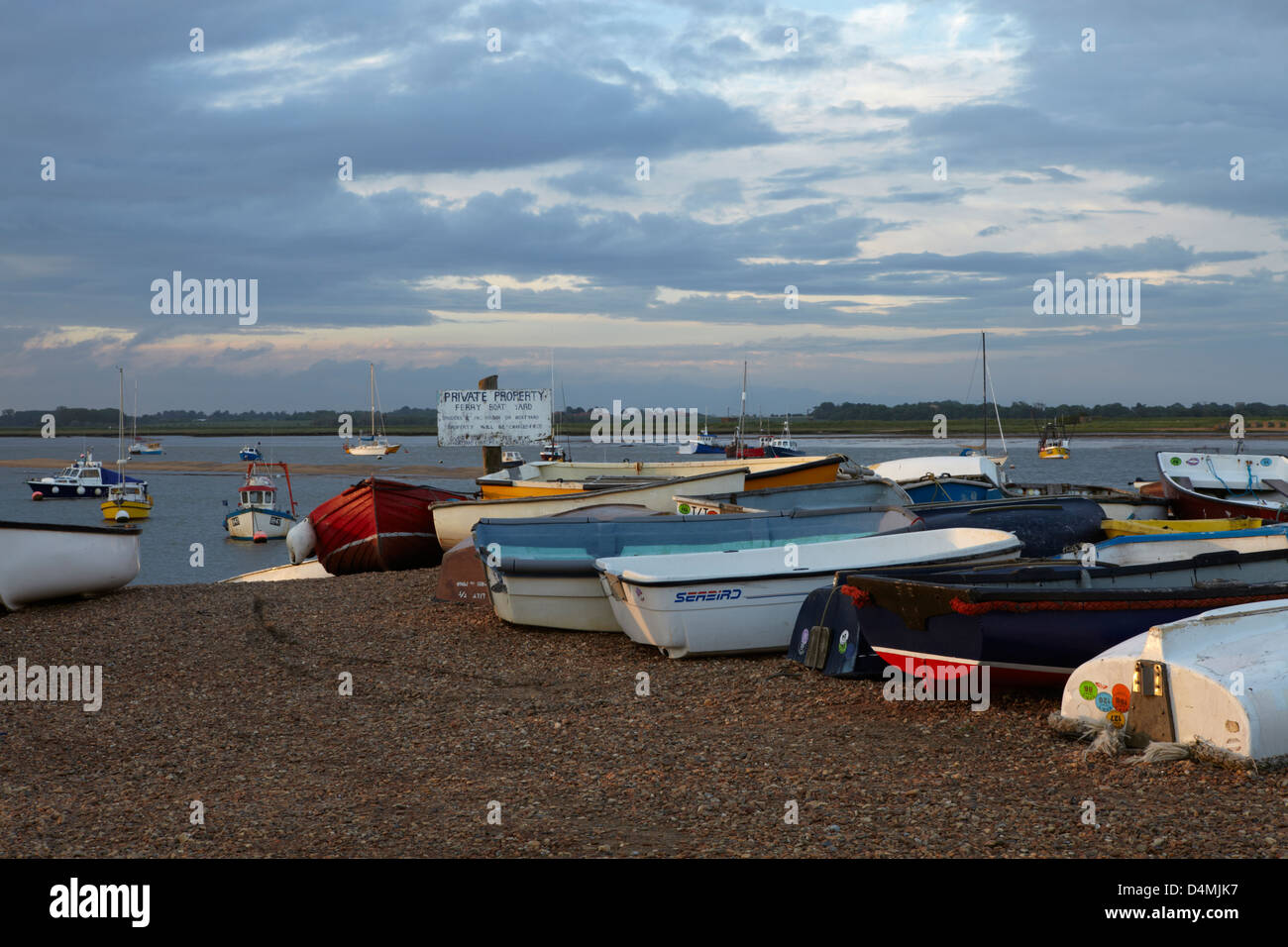 A scene from Felixstowe Ferry by the River Debben in Suffolk, England Stock Photo Alamy
