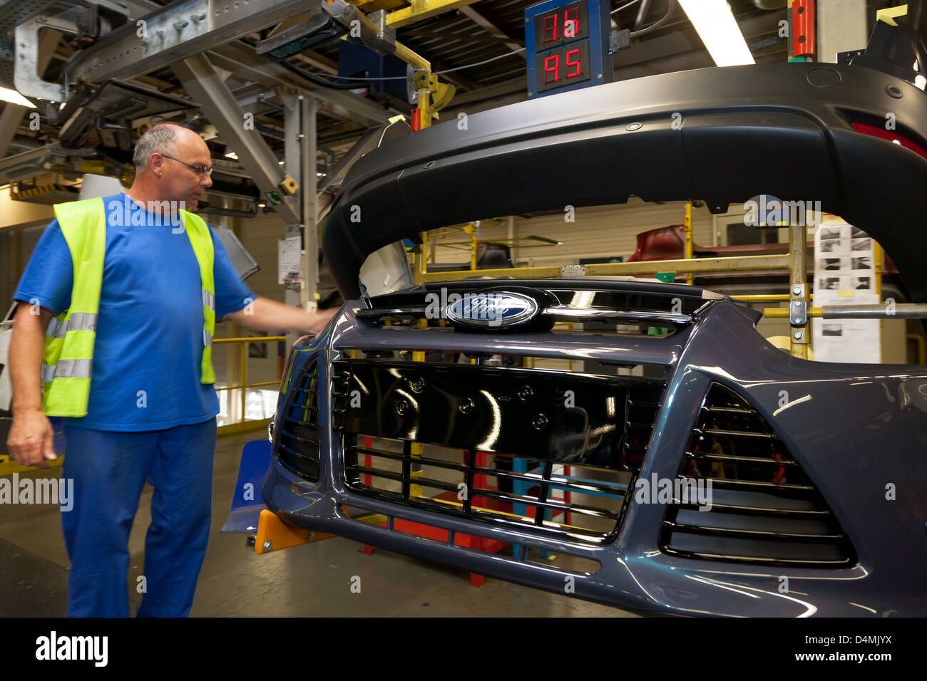 Saarlouis, Germany, Ford plant in Saarlouis, producing bumpers Stock Photo