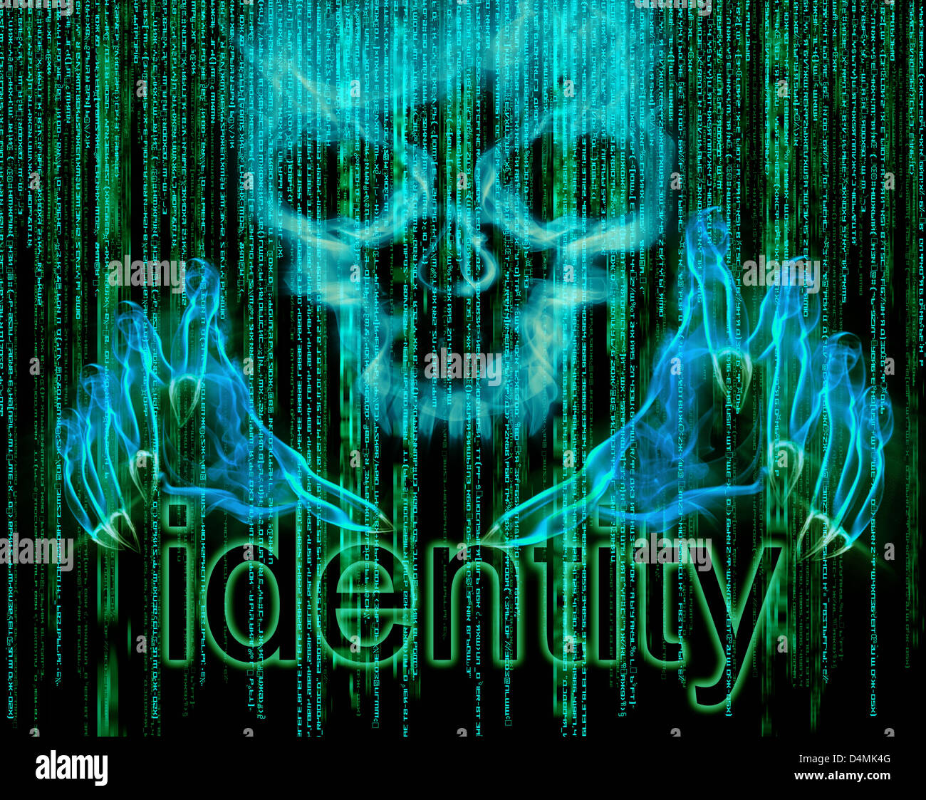 identity theft concept illustration Stock Photo