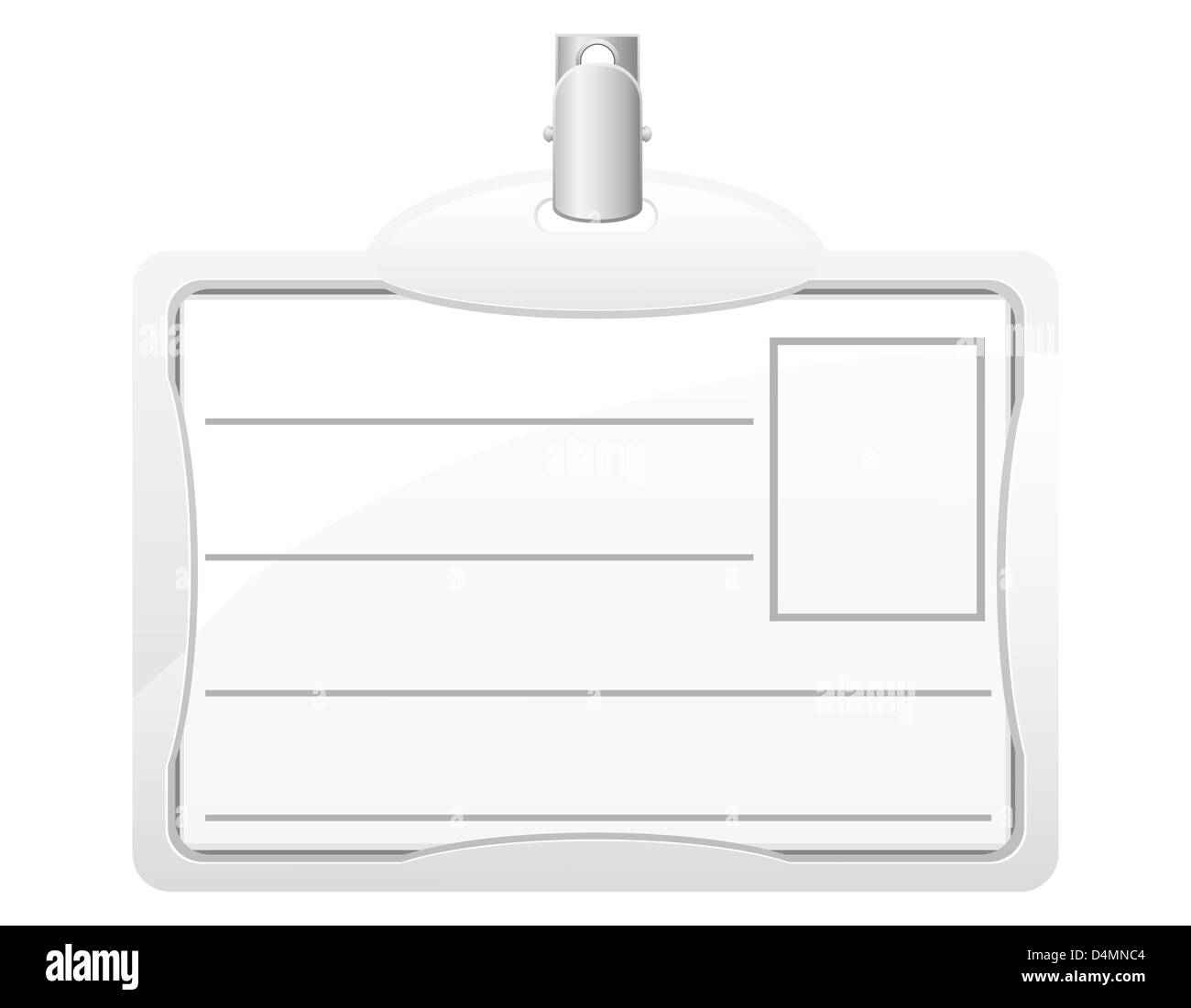 identification card illustration isolated on white background Stock ...