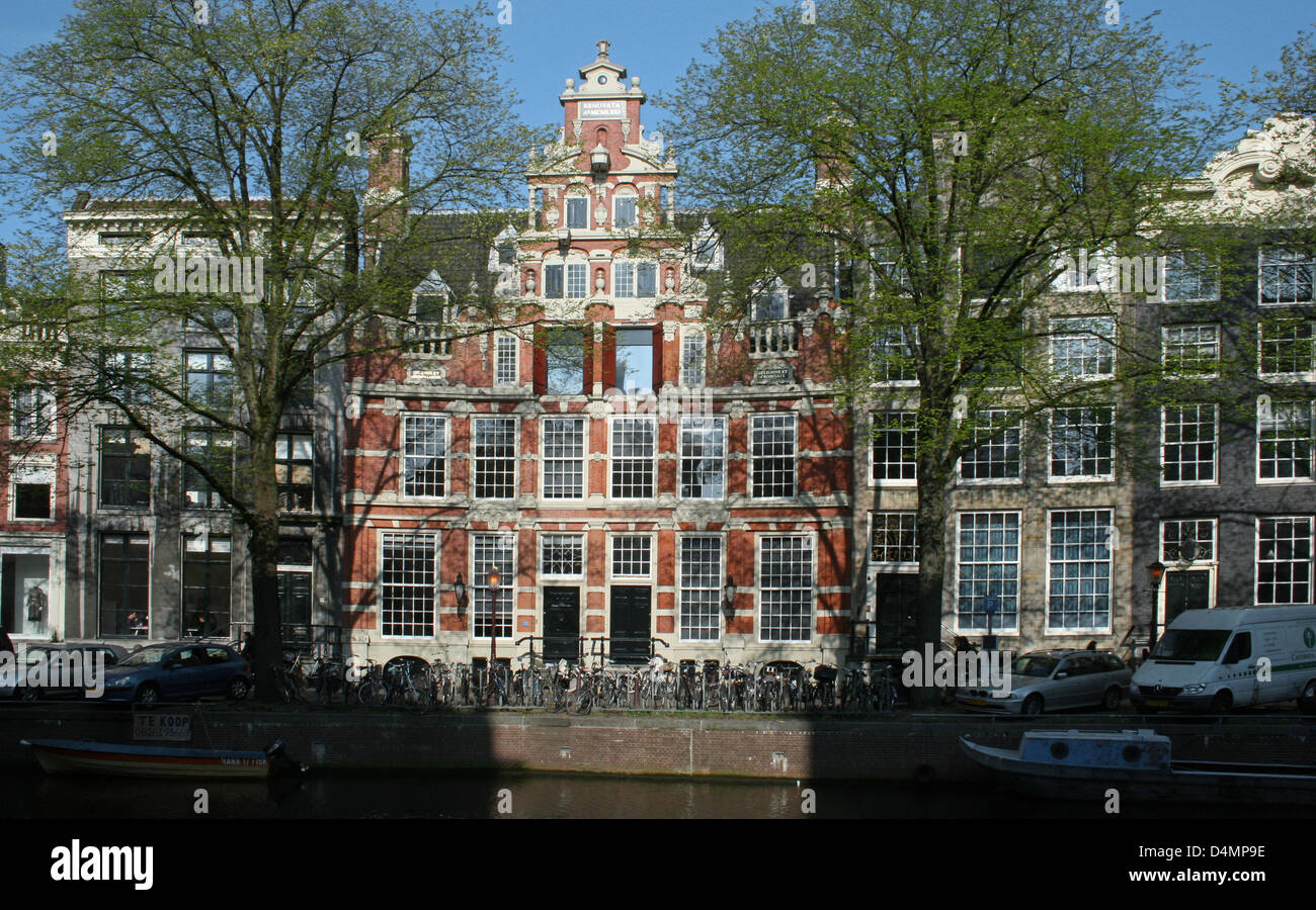 The Netherlands Holland Amsterdam Herengracht 170-172 Canal District Golden Age House Bartolotti ±1620 Stock Photo
