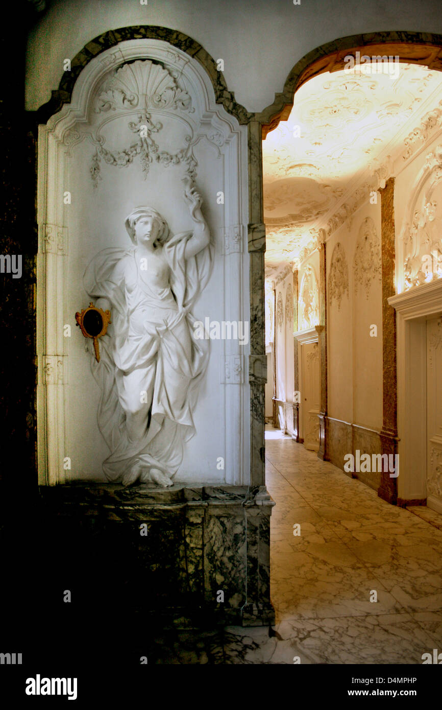 The Netherlands Holland Amsterdam Herengracht 168 Interior Hall Plasterwork The White House Stock Photo