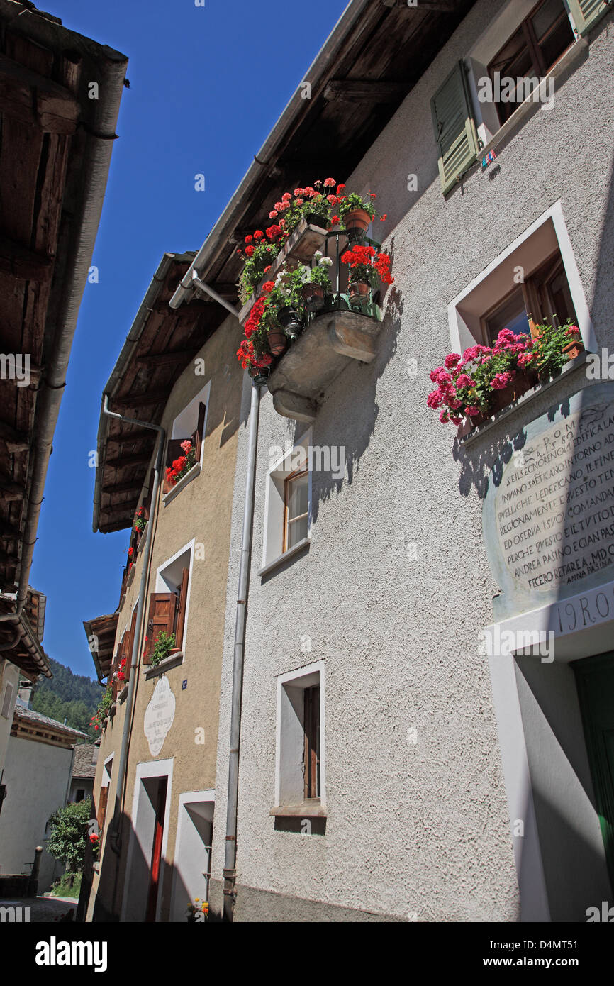 Switzerland, Canton Graubünden, Val Bregaglia, Bondo Stock Photo - Alamy