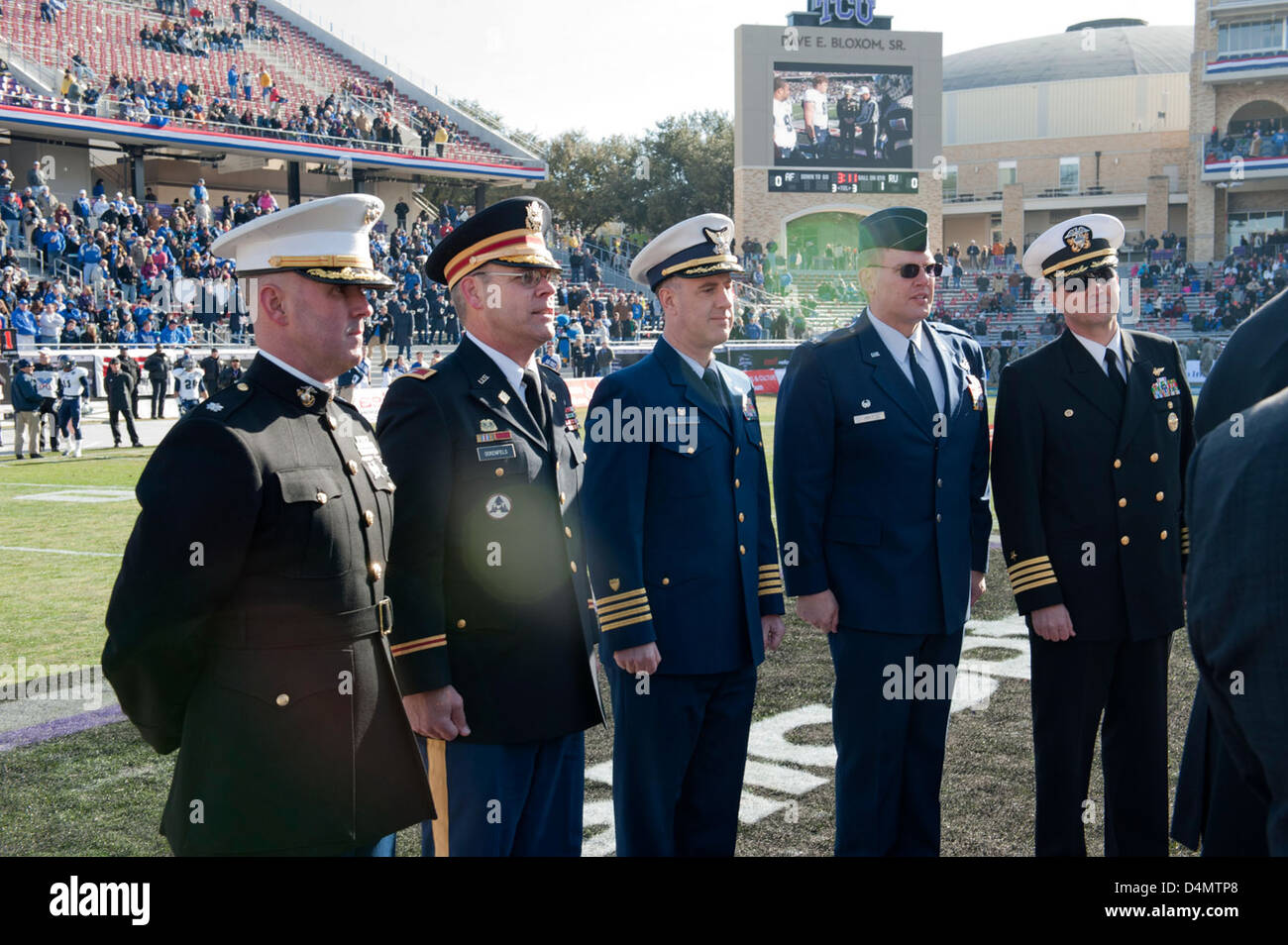 Coast Guard Attends Armed Forces Bowl Stock Photo - Alamy