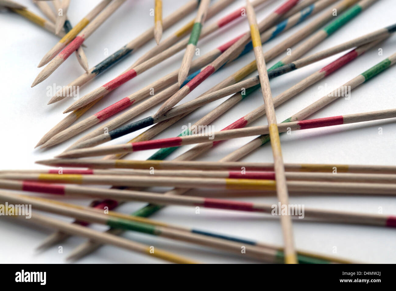 detail shot of some mikado sticks in light back Stock Photo Alamy