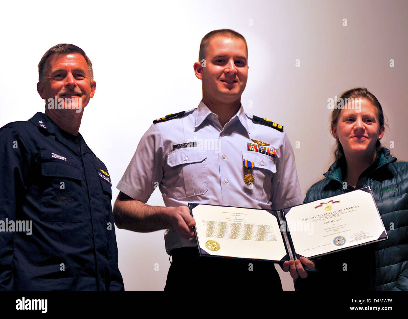 Lieutenant Filipowicz received the Coast Guard Air Medal for his ...