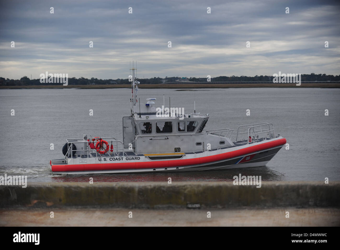 The Coast Guard conducts a ceremony in Charleston to deliver a new RB-M ...