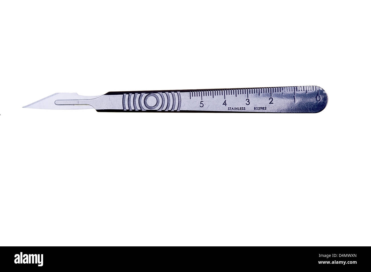 Surgical scalpel.Sharp blade,medical. Stock Photo