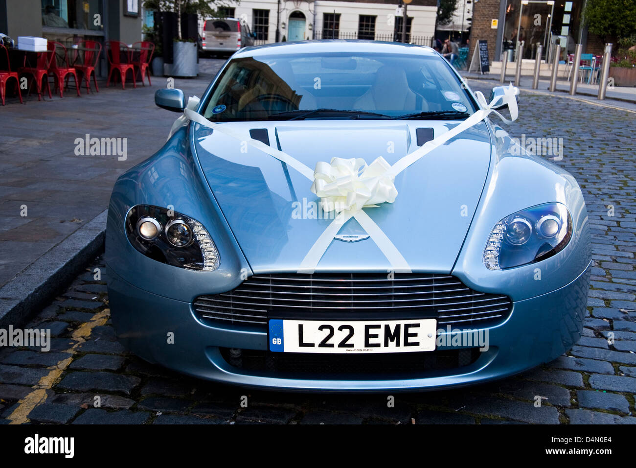 Aston Martin. wedding car Stock Photo