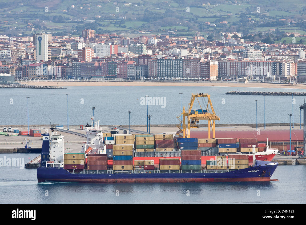 The Port of Gijón is a Spanish seaport located in Gijón, in the Bay of ...