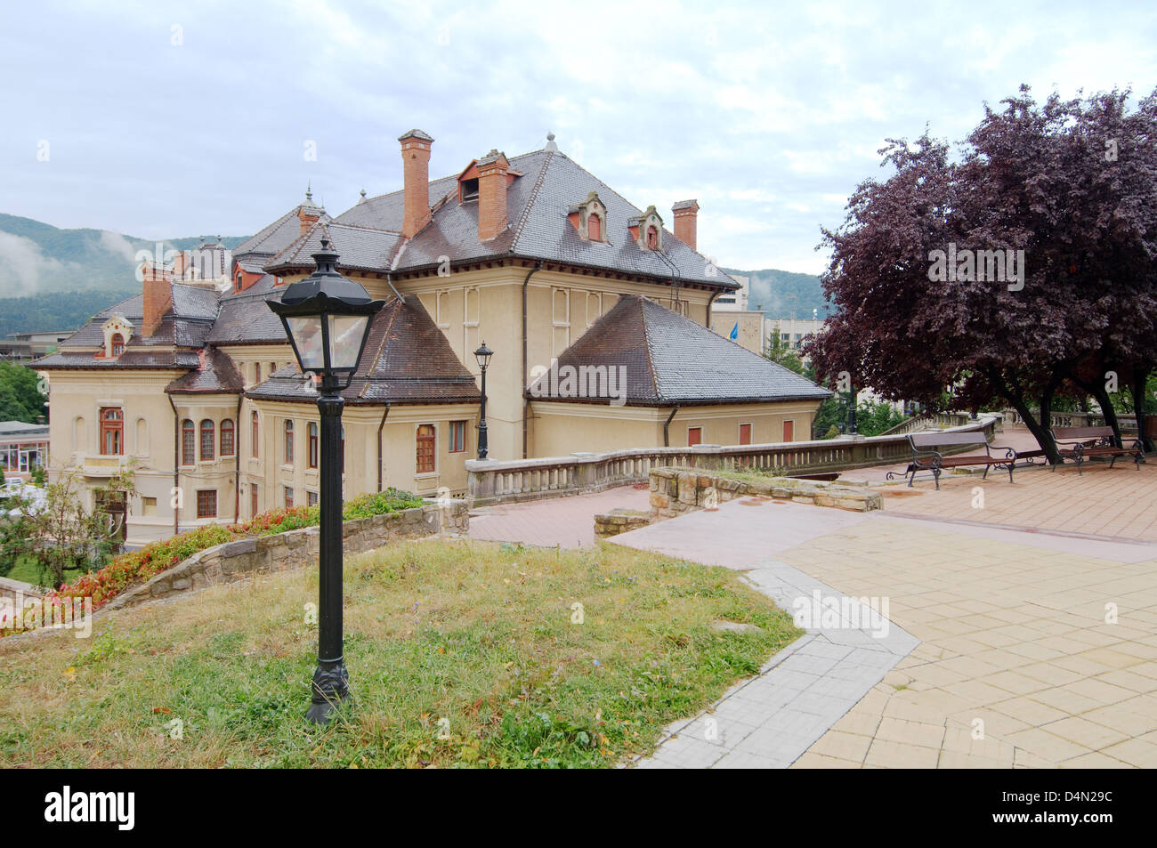 Independence Square, Piatra-Neamt, Transylvania, Romania, Europe Stock Photo