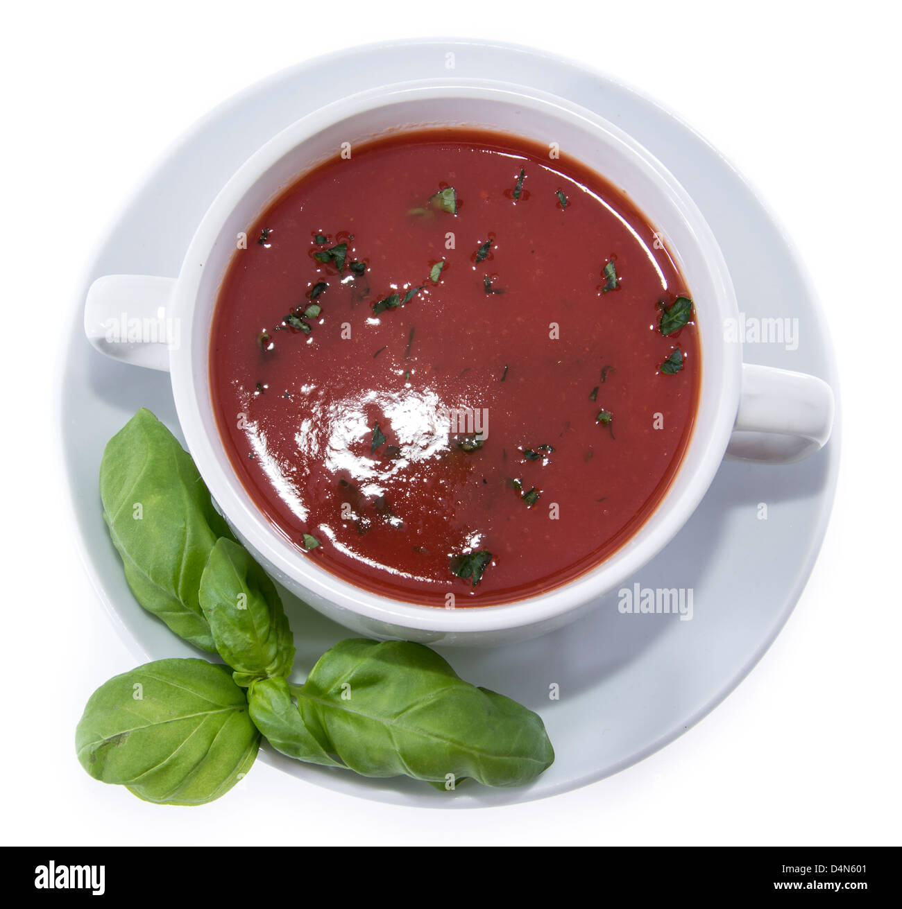 Tomato Soup isolated on white background Stock Photo - Alamy