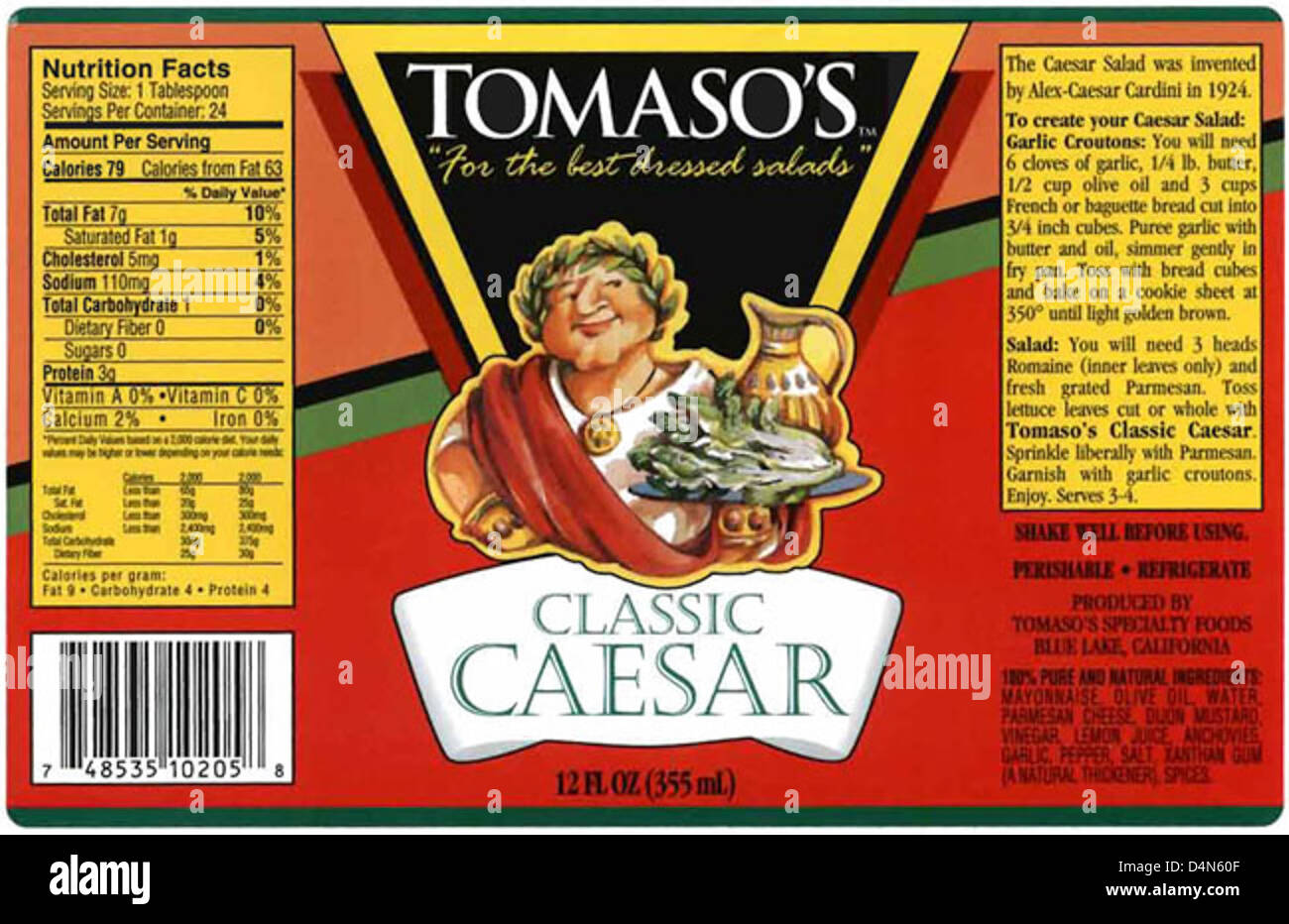 RECALLED Caesar Dressing Stock Photo Alamy