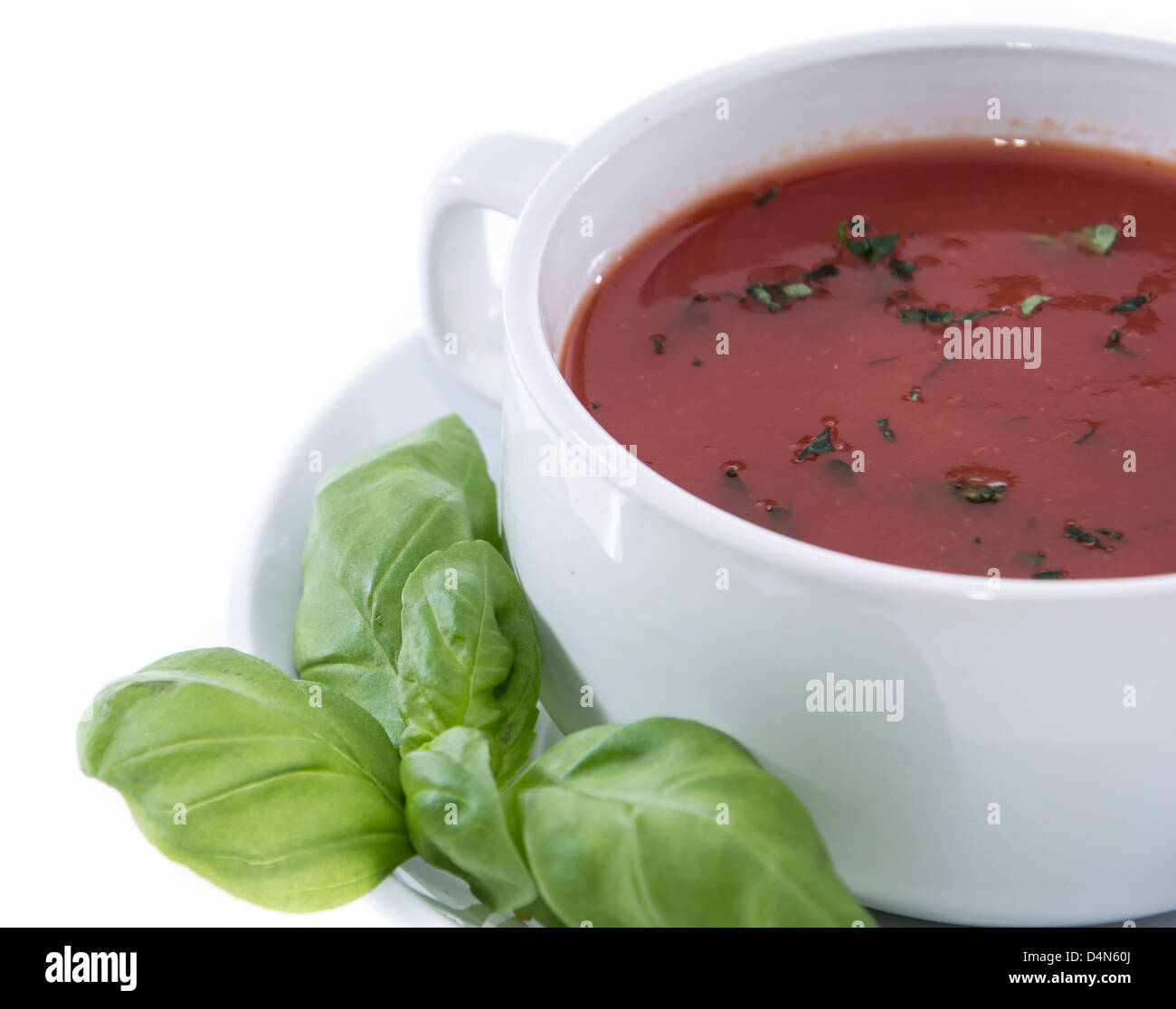 Tomato Soup isolated on white background Stock Photo - Alamy