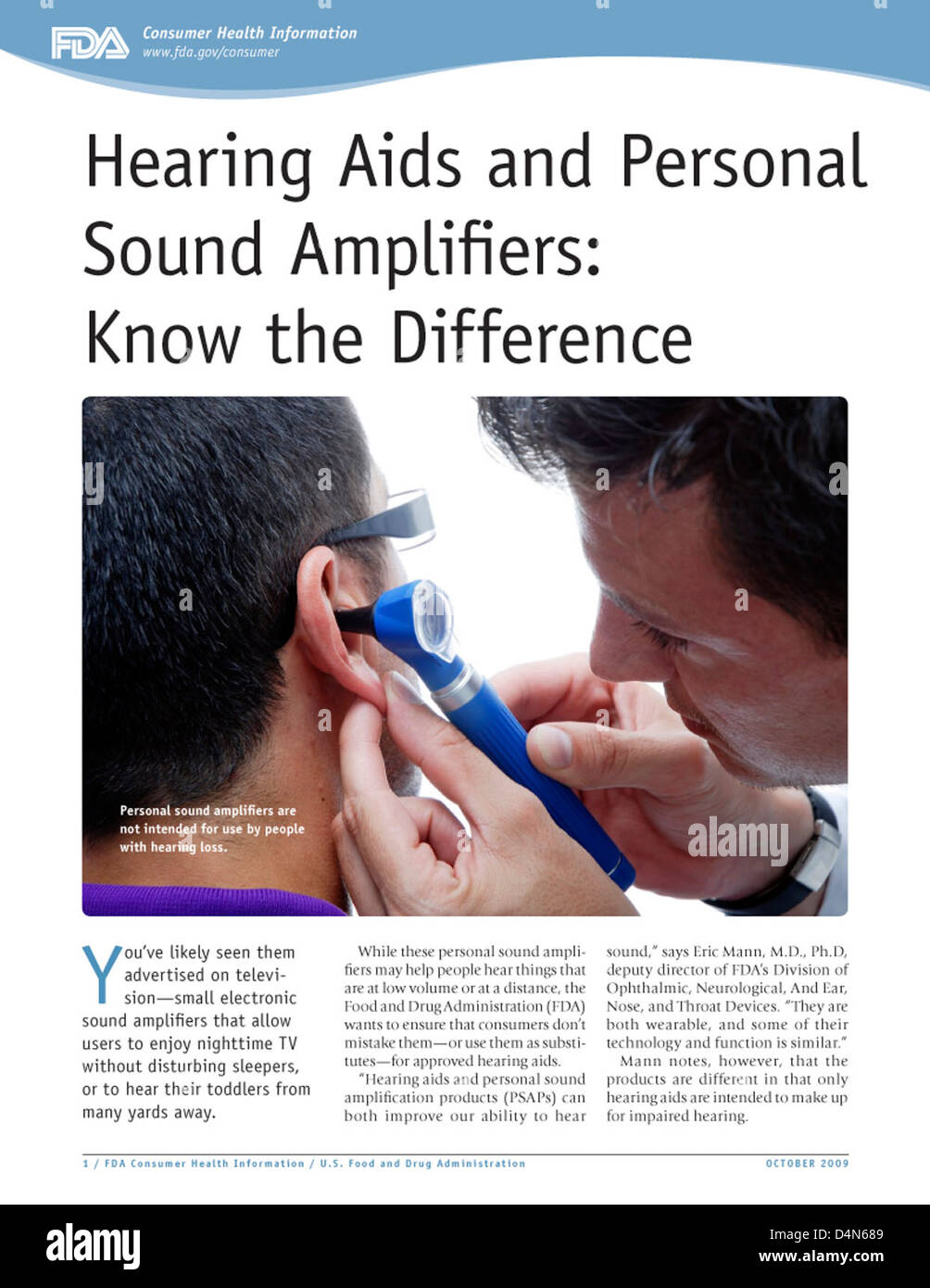 Hearing Aids and Personal Sound Amplifiers Know the Difference Stock