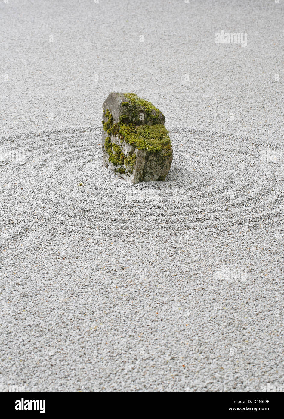 Zen stone garden, Japanese Garden Portland Oregon USA Stock Photo Alamy