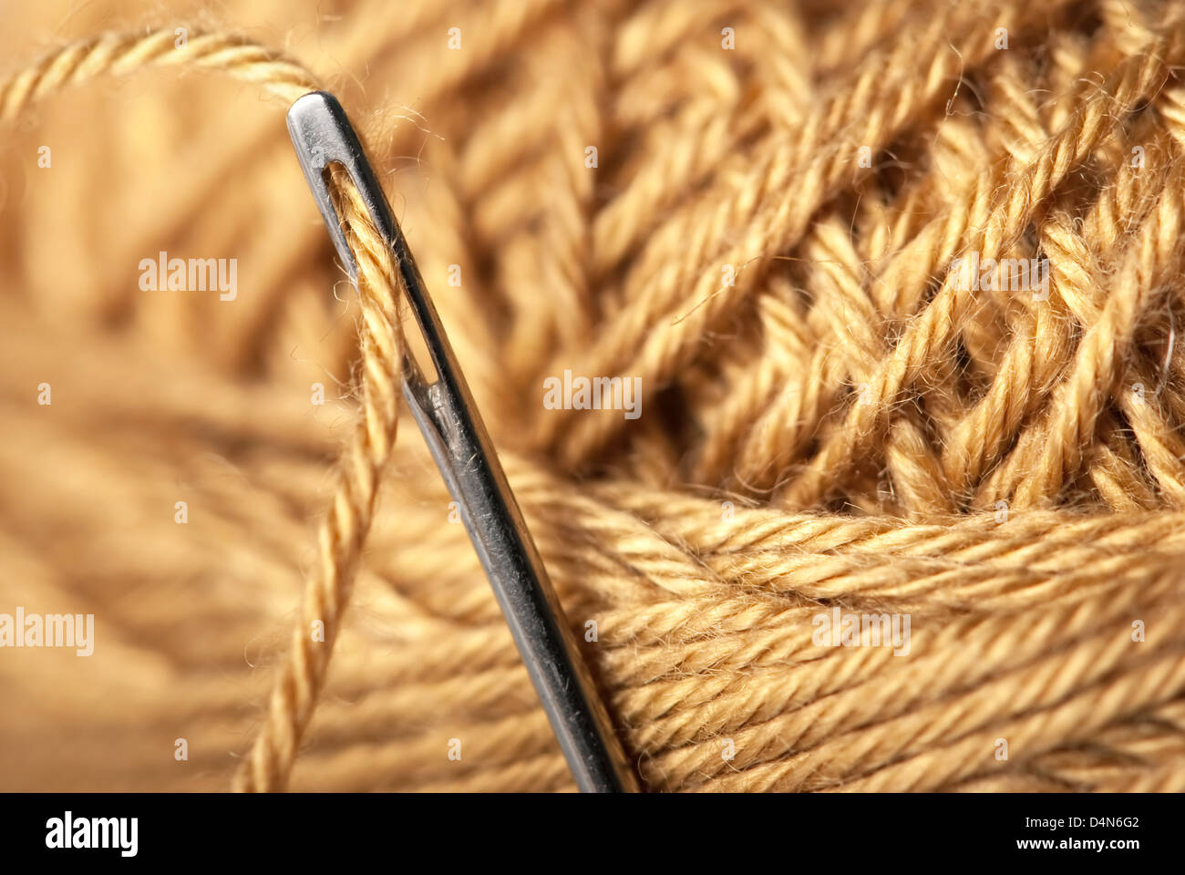 needle and thread Stock Photo