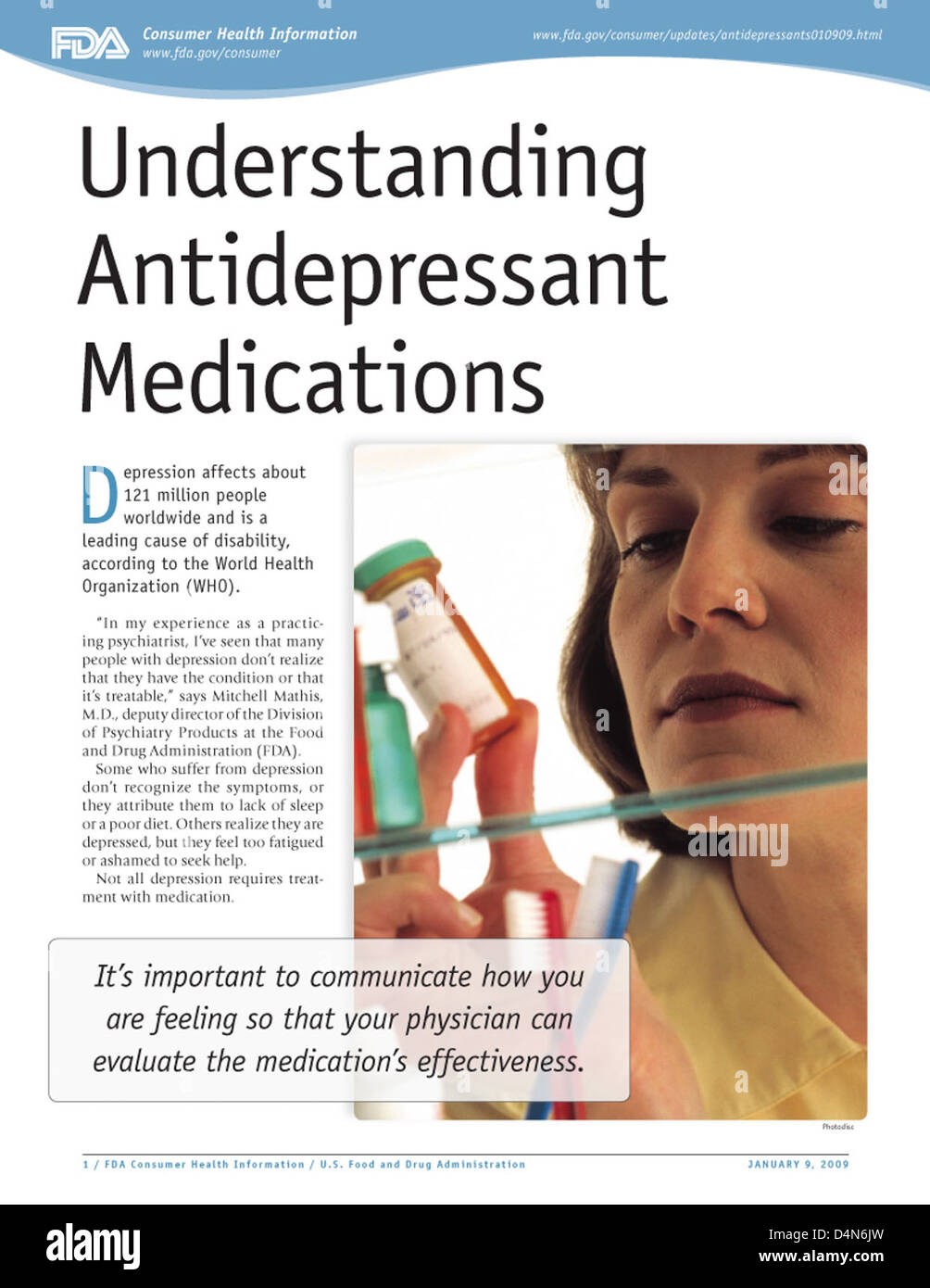 Understanding Antidepressant Medications Stock Photo