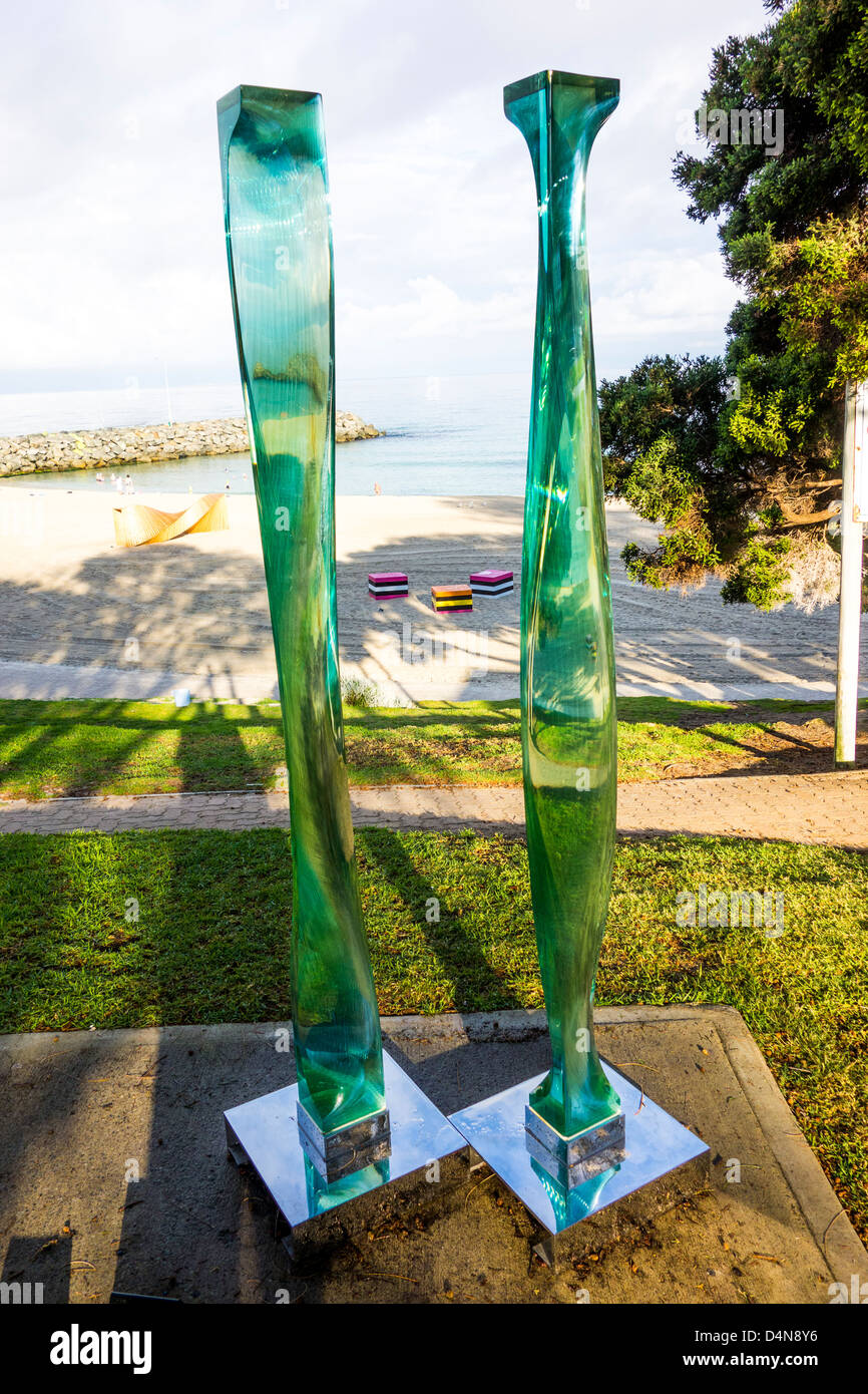 Sculptures by the sea Cottesloe Perth WA 2013 Toshio Iezumi Stock Photo
