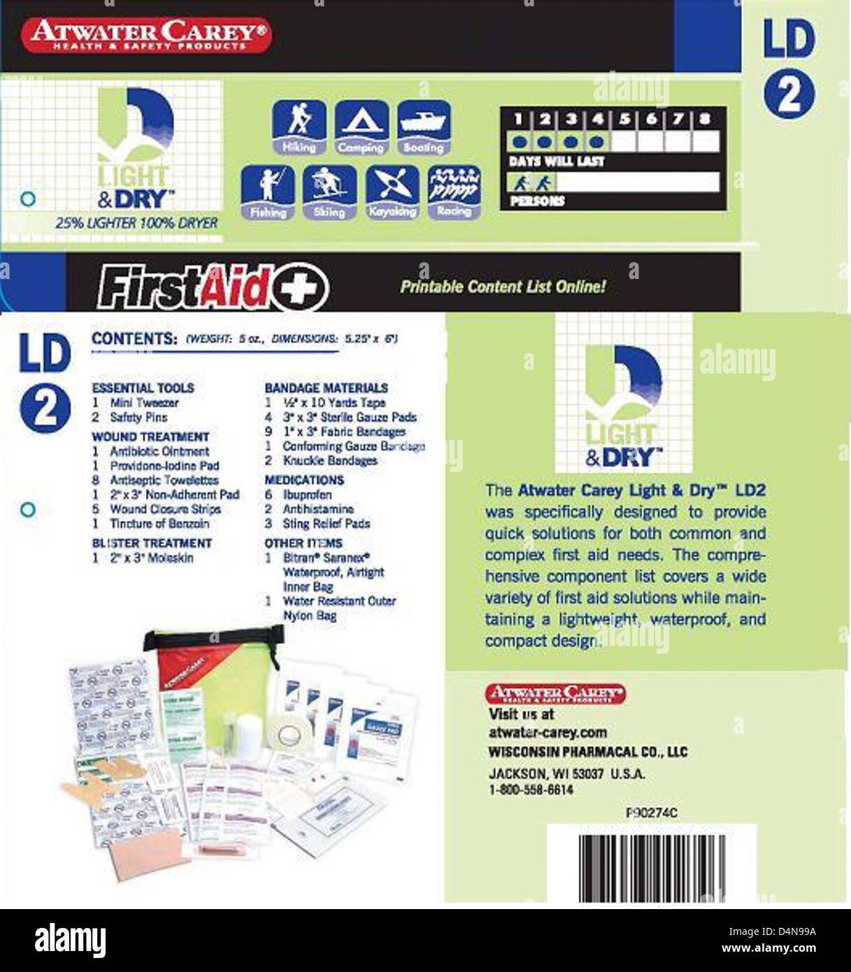 Recalled First Aid Kits that contain Triad Povidone Iodine Prep Pads