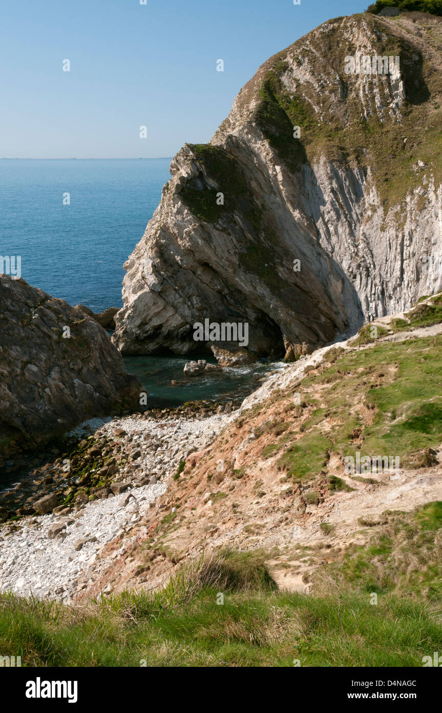 The Stair Hole near Lulworth Cove, Jurassic Coast, Dorset. Stock Photo