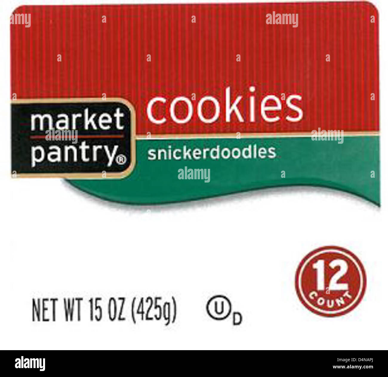 Recalled Market Pantry Snickerdoodle Cookies Stock Photo