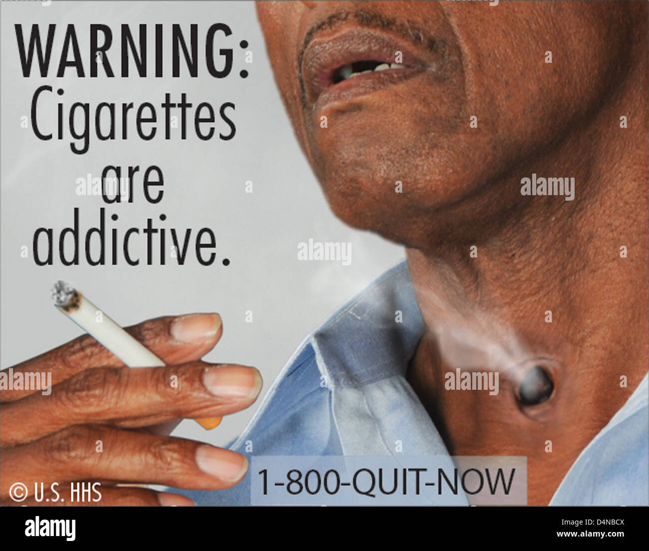 Cigarette Health Warning Images Stock Photo