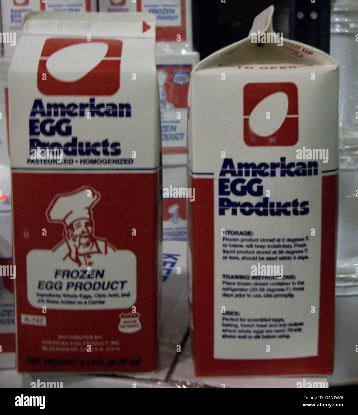 RECALLED Frozen Egg Product Stock Photo Alamy