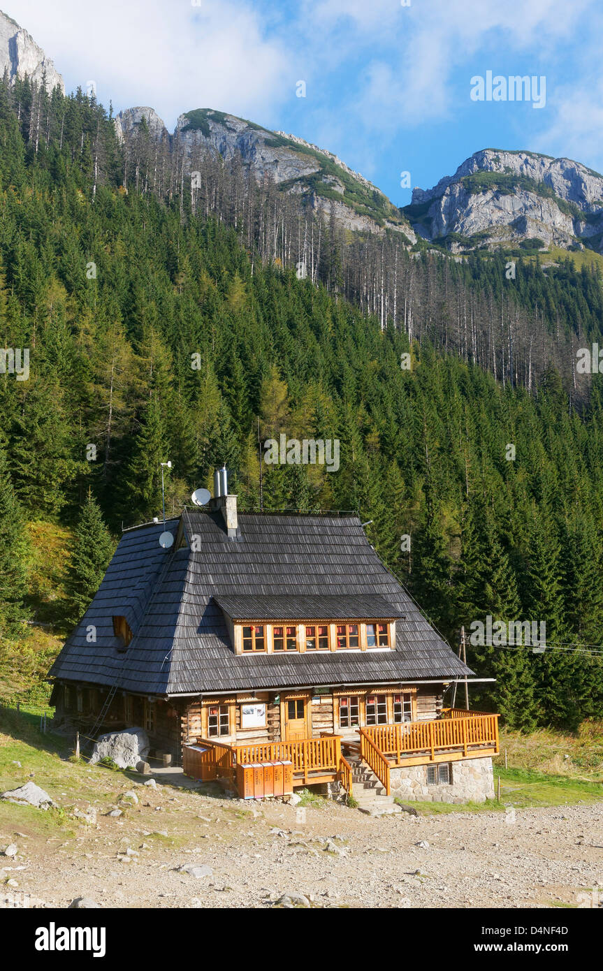 Schronisko na Kondratowej Hali mountain hut, the High Tatra Mountains, Malopolska, Poland Stock Photo